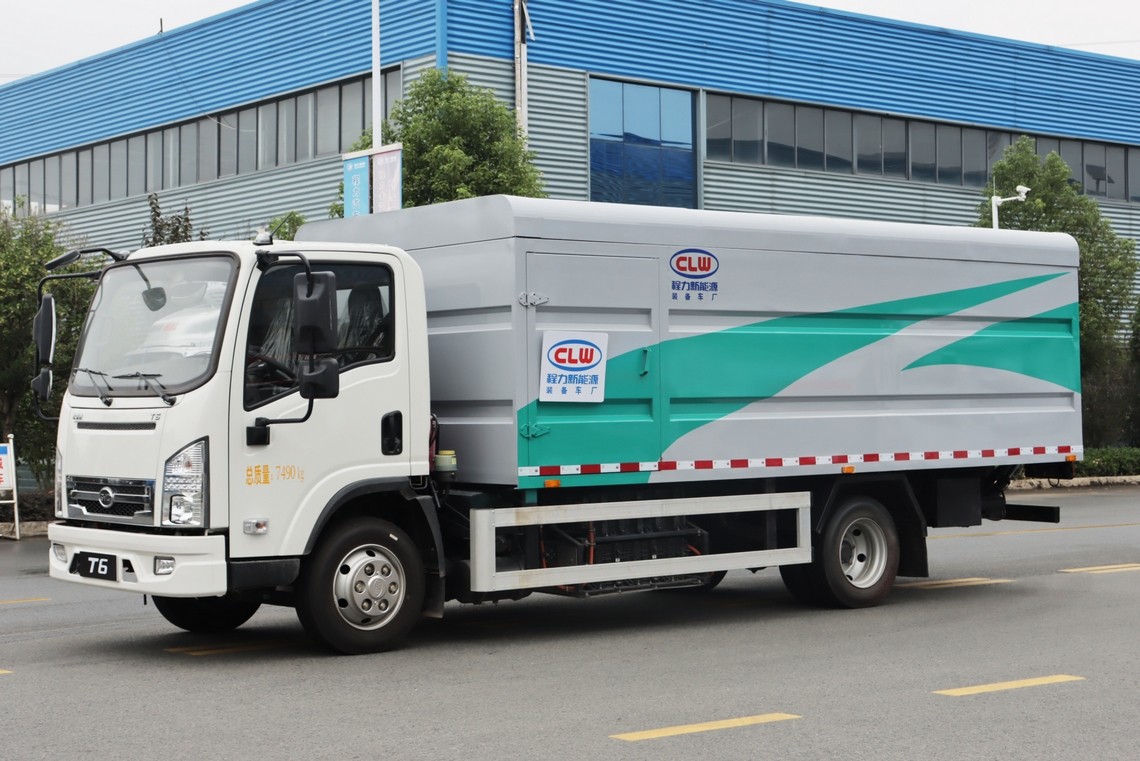 比亚迪T6纯电动密封式桶装垃圾车