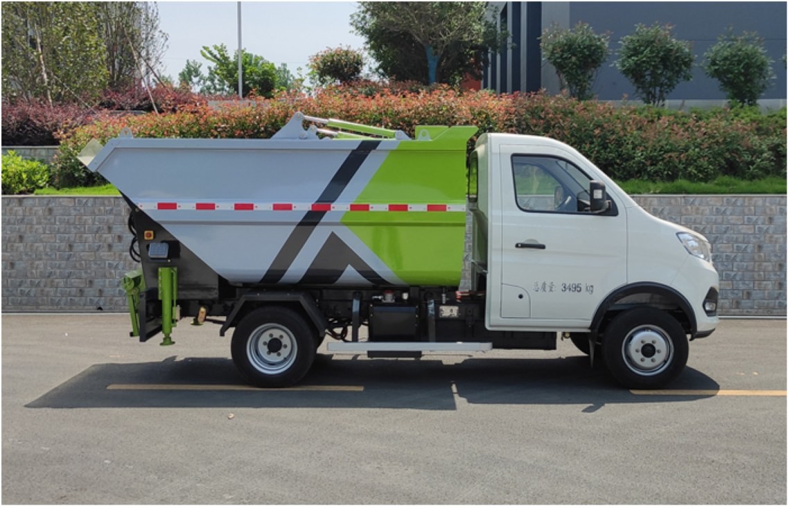 东风纯电动自装卸垃圾车