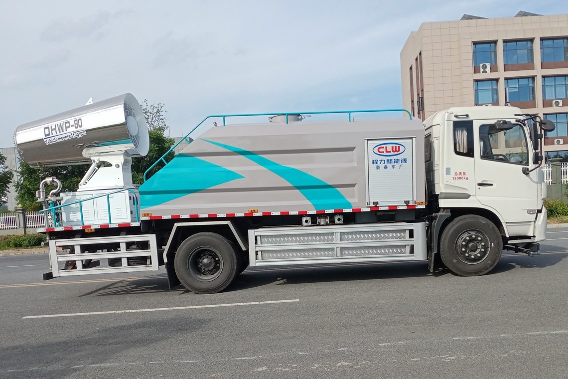 东风天锦纯电动抑尘车