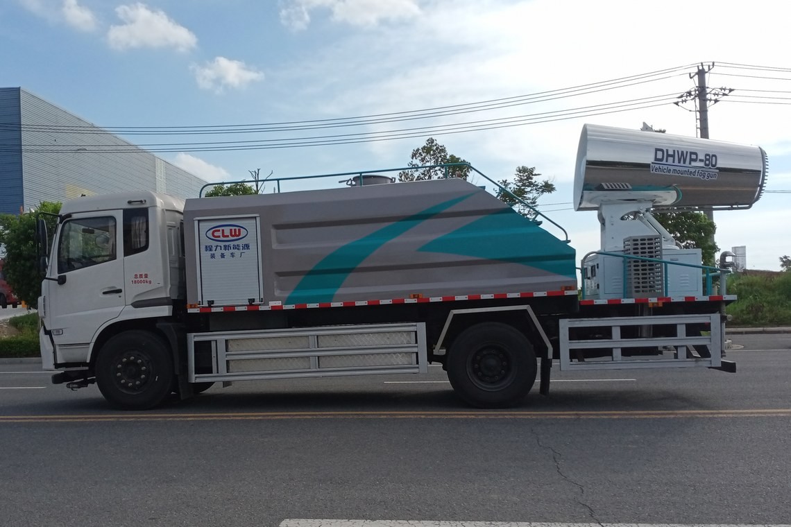 东风天锦纯电动抑尘车