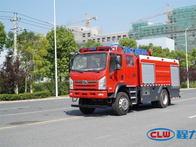三环四驱泡沫消防车