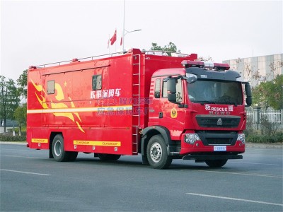 重汽汕德卡餐车200人
